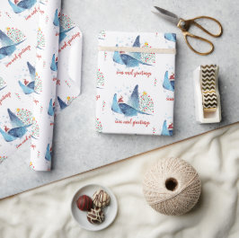 Papel De Regalo Mares y saludos festivos de Manta Ray