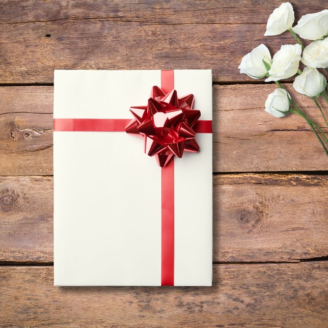 Papel De Regalo Marfil Color Sólido | Clásico | Elegante (Subido por el creador)