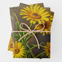 Papel de Regalo (Margaritas Amarillas)