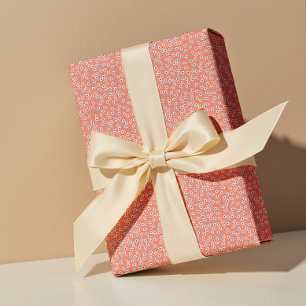 Papel De Regalo Margaritas Blancas Aturdidas y Hojas de Cobalto – 