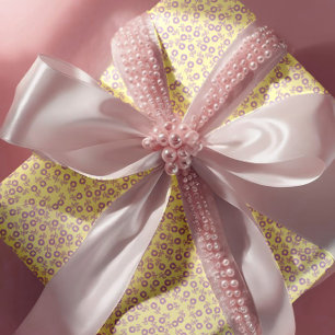 Papel De Regalo Margaritas de lavanda dibujadas a mano – Floral Mi