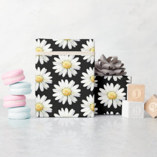 Papel De Regalo Margaritas de puntos amarillos