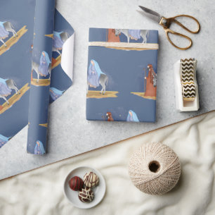 Papel De Regalo María y José Navidades envueltos