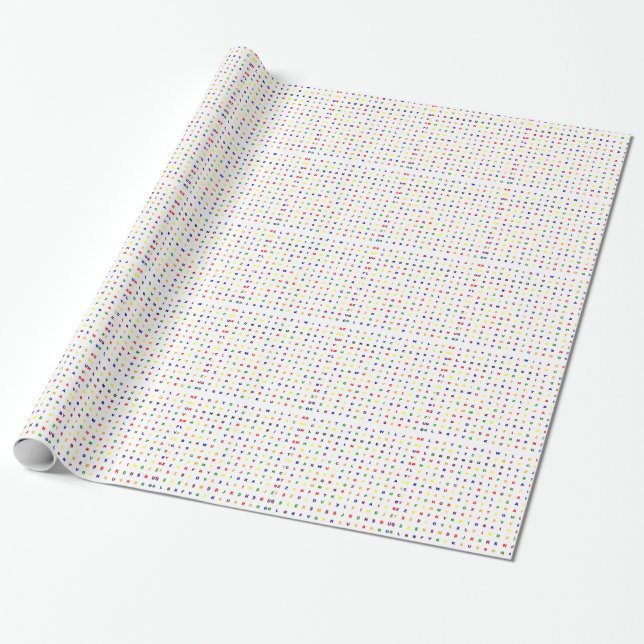 Papel De Regalo Maricones Wordsearch de Londres (Desenrollado)
