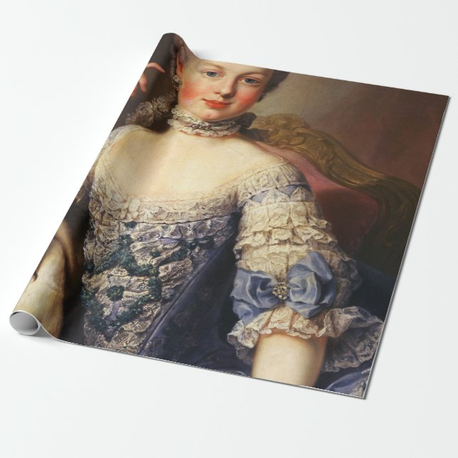 Papel De Regalo Marie Antoinette (Desenrollado)