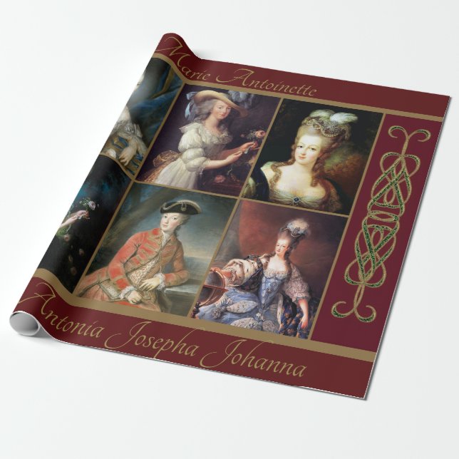 Papel De Regalo Marie Antoinette Wrapping Paper (Desenrollado)
