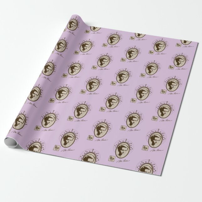 Papel De Regalo Marie Curie - Lavanda (Desenrollado)