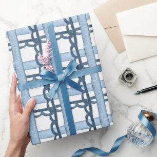 Papel De Regalo Marina acuarela y manto azul