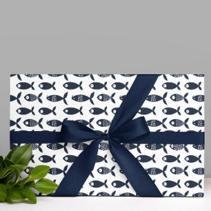 Papel De Regalo Marina Sea Fish Ocean Beach House Scandinavian