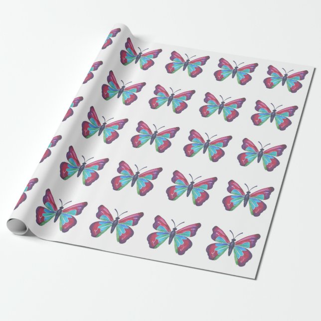Papel De Regalo Mariposa (Desenrollado)