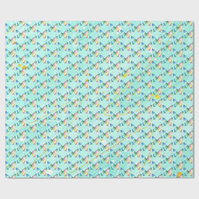 Papel De Regalo Mariposa (Superficie plana)