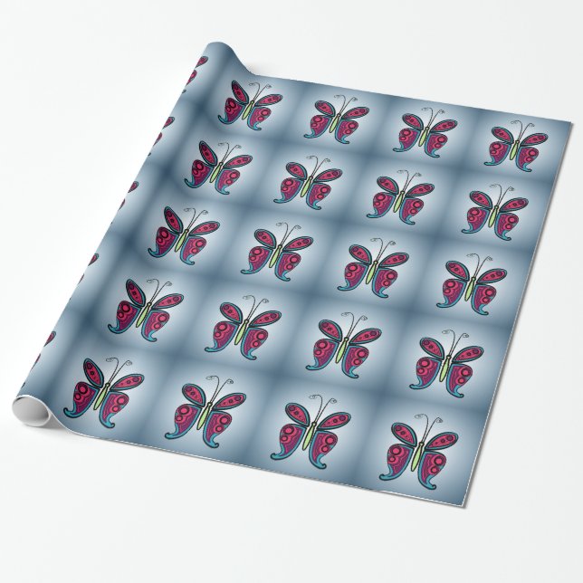 Papel De Regalo Mariposa (Desenrollado)