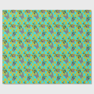 Papel De Regalo Mariposa abstracta colorida