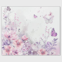 Mariposa Acuarela Rosa Elegante Lila Caprichosa
