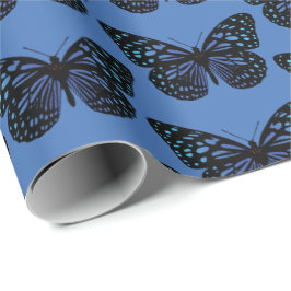 Papel De Regalo Mariposa azul