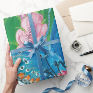 Papel De Regalo Mariposa azul Chapmans (tersidades Polyommatus)