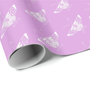 Papel De Regalo Mariposa Deco estilizada - orquídea ligera