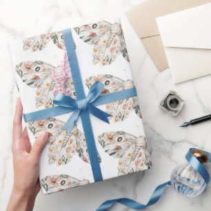 Papel De Regalo Mariposa Floral Boho