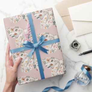 Papel De Regalo Mariposa Floral Boho