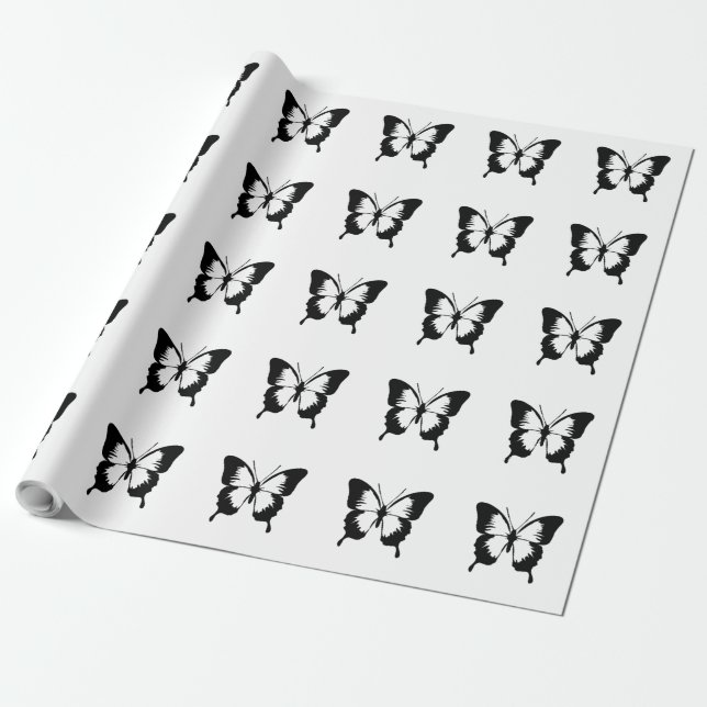 PAPEL DE REGALO MARIPOSA NEGRA (Desenrollado)