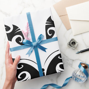 Papel De Regalo Mariposa negra