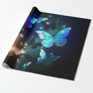 Papel De Regalo Mariposa nocturna fluida