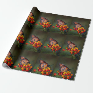 Papel De Regalo Mariposa reina en algas tropicales
