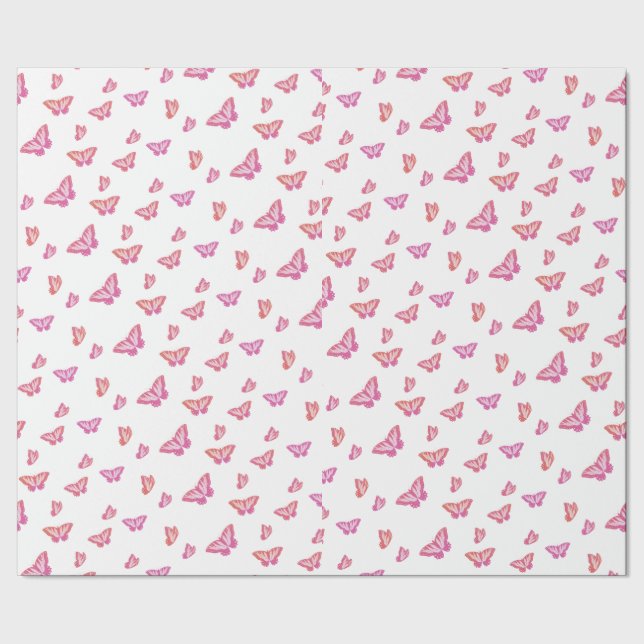 Papel De Regalo Mariposa Soñadora (Costura)