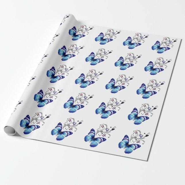 Papel De Regalo Mariposas (Desenrollado)
