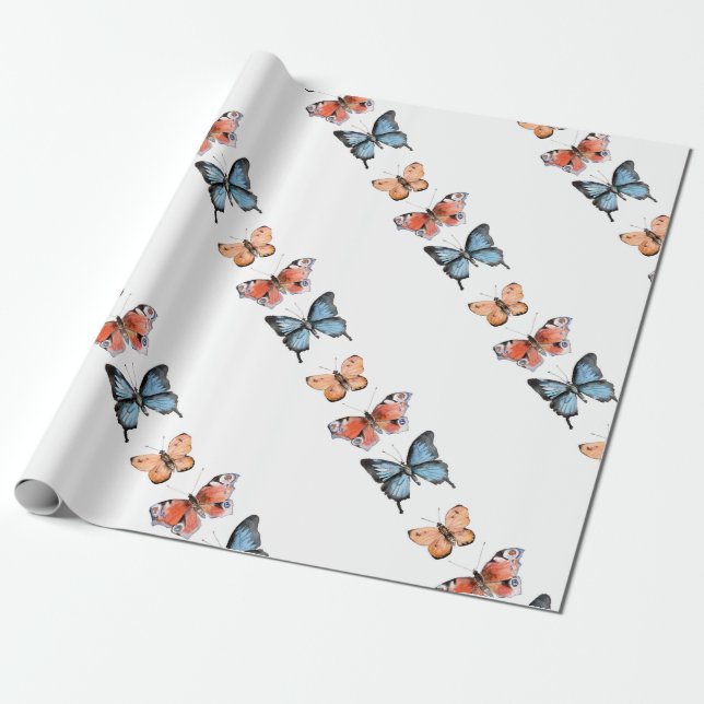 Papel De Regalo Mariposas (Desenrollado)