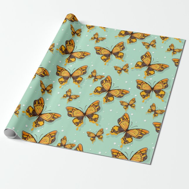 Papel De Regalo Mariposas (Desenrollado)