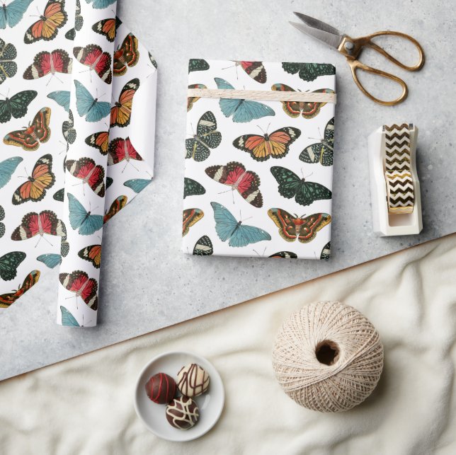 Papel De Regalo Mariposas (Artesanía)
