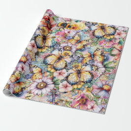 Papel De Regalo Mariposas, Abejas, Libélulas Mariquitas
