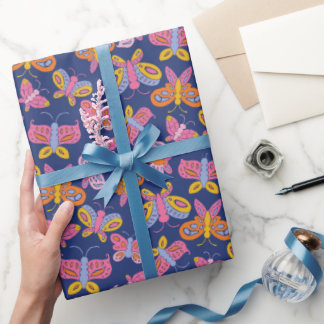 Papel De Regalo mariposas coloridas