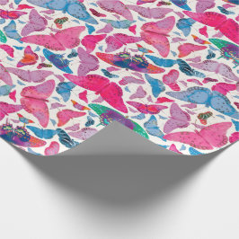 Papel De Regalo Mariposas de la primavera de Flutterby