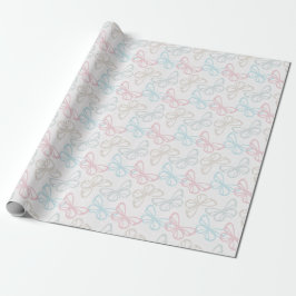 Papel De Regalo Mariposas dispersas