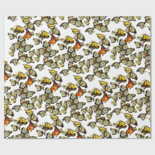 Papel De Regalo Mariposas Monarca
