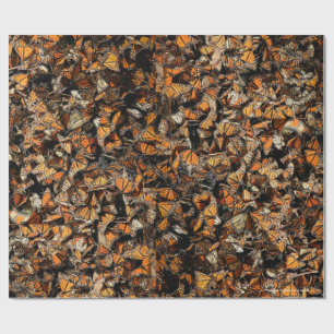 Papel De Regalo Mariposas monarcas,