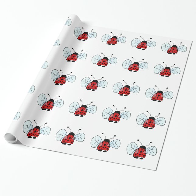 Papel De Regalo Mariquita (Desenrollado)