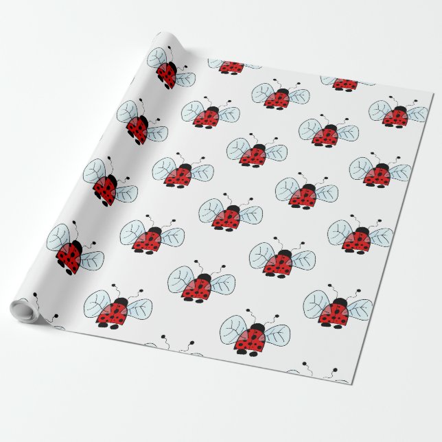 Papel De Regalo Mariquita (Desenrollado)