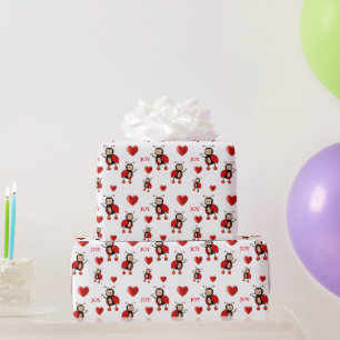 Papel De Regalo Mariquitas Lindas en Blanco