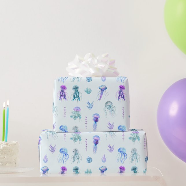 Papel De Regalo Mariscos y algas marinas (Regalos de fiesta)