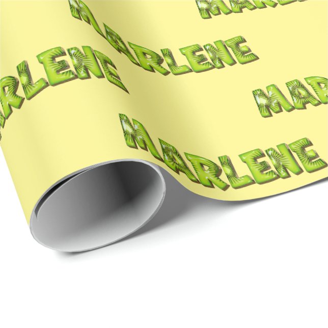 Papel De Regalo Marlene Kiwi Fruit Geschenk papier Geschenkpapier (Esquina del rollo)