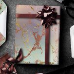 Papel De Regalo Mármol beige elegante | Mint Sage Green Rosa Gold<br><div class="desc">¡Ideal para la artesanía, el envoltorio de regalos y la desconexión de muebles! Diseño femenino sofisticado con una textura acuarela moderna de cobre y mármol verde salado en un suntuoso bronce metálico oscuro oscuro, oro rosa y paleta verde menta con Relieve metalizado dorado. Este gradiente pintado a mano añade el...</div>