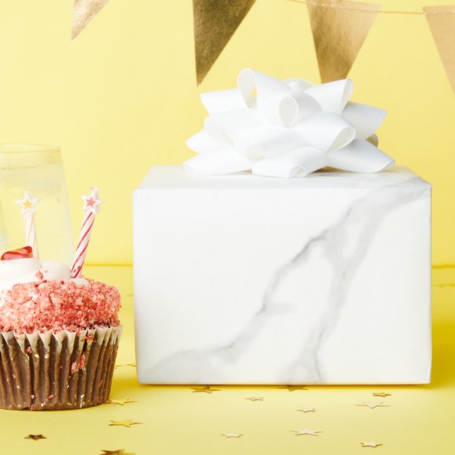 Papel De Regalo Mármol Blanco  (Fiesta de cumpleaños )