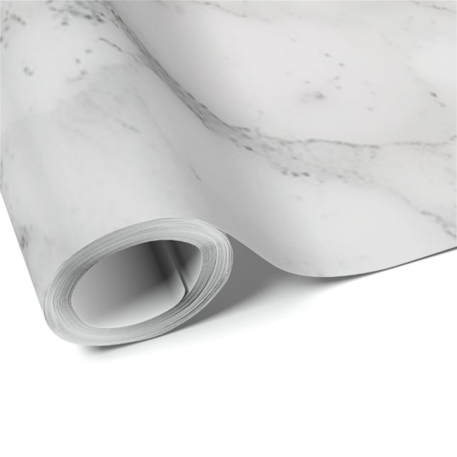 Papel De Regalo Mármol Blanco (Esquina del rollo)