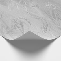 Mármol blanco gris plateado Molten Metálico brilla