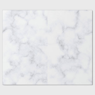 Papel De Regalo Mármol Blanco Moderno Elegante