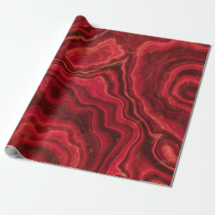 Papel De Regalo Mármol de ágata rojo