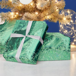 Papel De Regalo Mármol de Piedra Preciosa de Lujo Verde Brillo Ága